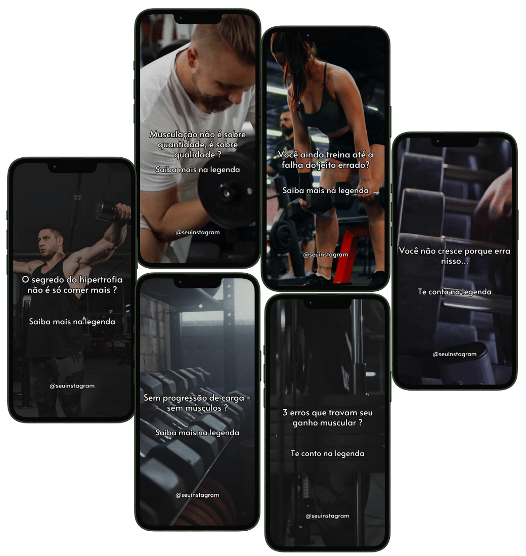 Exemplos de Reels prontos para Personal Trainer